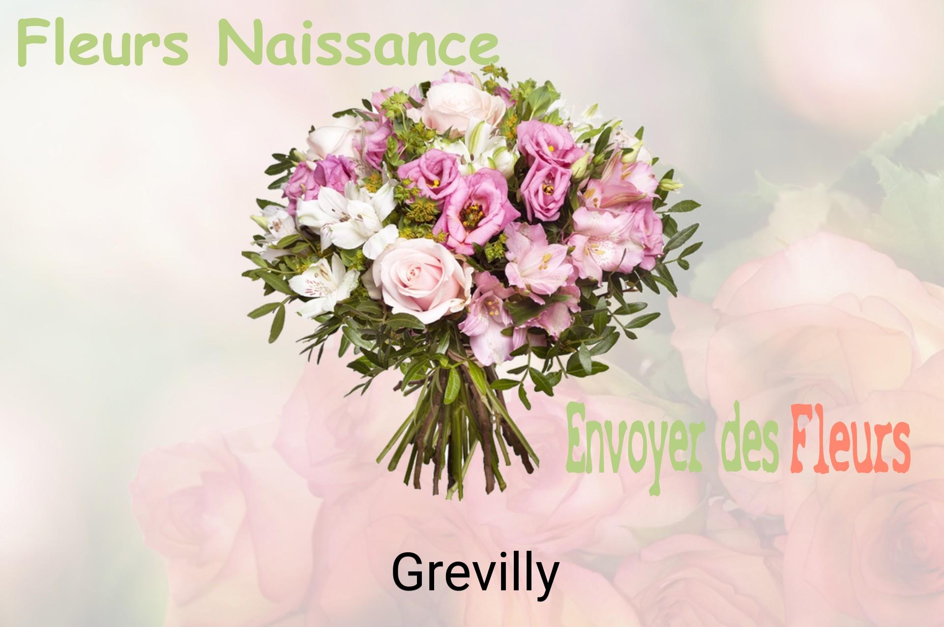 Bouquet de fleurs de naissance livré à Grevilly